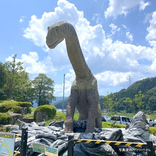 北陸自動車道・南条ＳＡ（下り）（福井県南越前町）【こんなところで恐竜発見！】