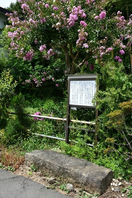 富士見市水子　水子の洗い場台石