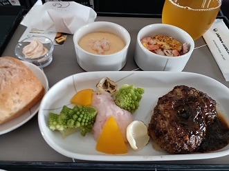 JAL国内線ファーストクラス機内食3