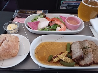 JAL国内線ファーストクラス機内食4